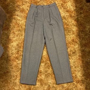 Briggs New York Women’s Button Up Dark Gray Dress Pants with Pockets Size 10